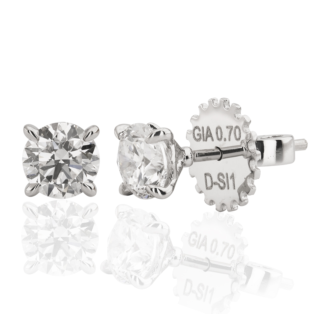 1,40 Ct. Diamond Solitaire Earring